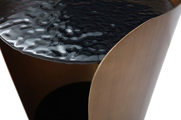 Круглый столик ET6123 (D48,6) закаленное стекло/бронзовый в Лангепасе - предосмотр 1