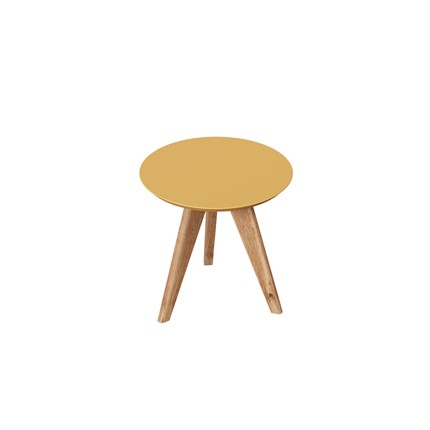 Круглый столик Тип 8 H 350 ЛД.451240.000  (Софт Шафран/Дуб Вотан) в Лангепасе - изображение