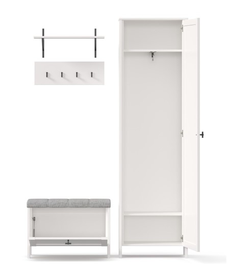 Набор мебели для прихожей Бланко №16 (Белый) в Лангепасе - изображение 1