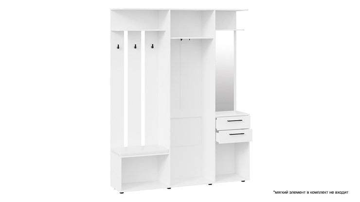 Набор мебели для прихожей Витра тип 2 (Белый ясень) в Лангепасе - изображение 3