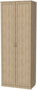 Шкаф двухстворчатый 100 со штангой, цвет Дуб Сонома в Лангепасе - изображение