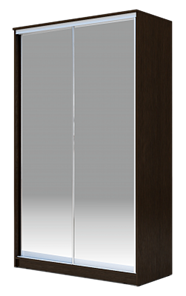 Шкаф 2-х дверный 2400х1200х620 Хит-24-12/2-88, Матовое стекло, Венге в Урае