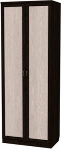 Шкаф 2-х створчатый 100 со штангой, цвет Венге в Лангепасе - изображение