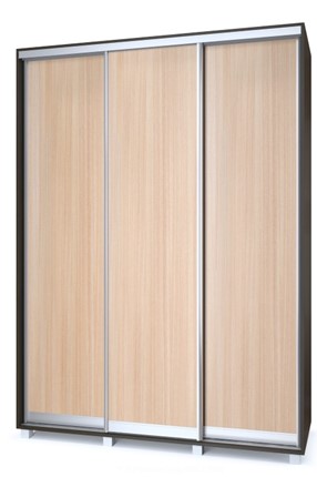 Шкаф трехдверный Роланд Р18-Р48, Дуб млечный/Венге в Урае - изображение