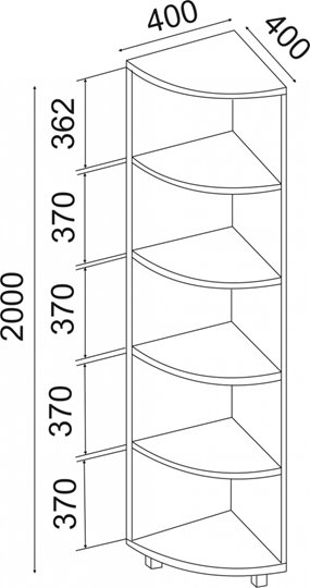 Угловой стеллаж West М07 в Сургуте - изображение 1