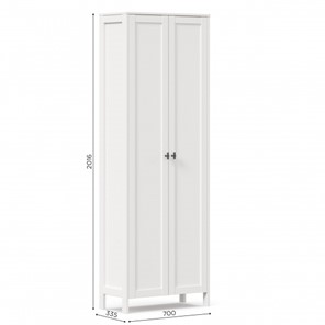 Шкаф 2х-дверный Бланко ЛД 137.020.000 (Белый) в Лангепасе - предосмотр 2