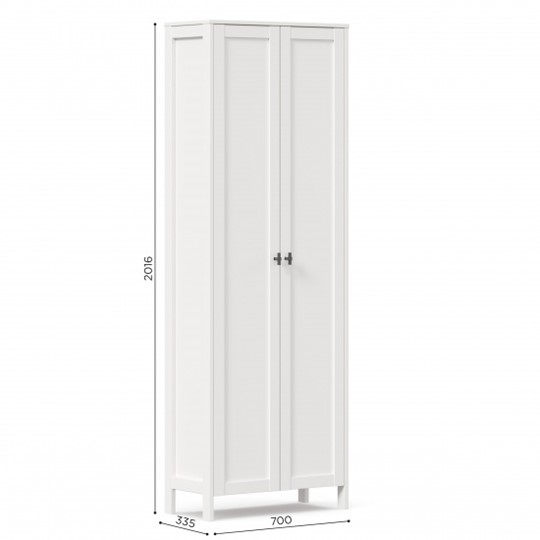 Шкаф 2х-дверный Бланко ЛД 137.020.000 (Белый) в Лангепасе - изображение 2