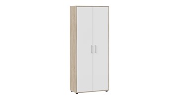 Распашной шкаф комбинированный Витра тип 1 (Дуб сонома/Белый ясень) в Когалыме