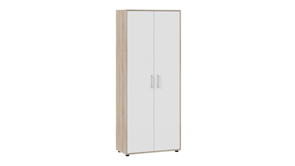 Распашной шкаф комбинированный Витра тип 1 (Дуб сонома/Белый ясень) в Лангепасе - изображение