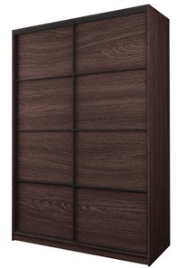 Шкаф 2-х дверный MAX МШ-23-6-16-11, Профиль Черный/Цвет Венге в Ханты-Мансийске