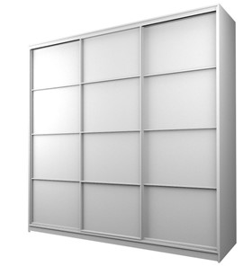 Шкаф 3-х дверный MAX МШ-23-6-24-111, Профиль Белый/Цвет Белый в Когалыме - предосмотр