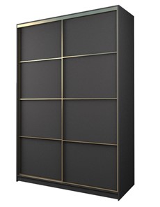 Шкаф 2-х дверный MAX МШ-25-6-18-11, Профиль Золото/Цвет Графит в Лангепасе