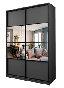 Шкаф 2-х дверный MAX МШ-25-6-18-77, Профиль Черный/Цвет Графит в Урае
