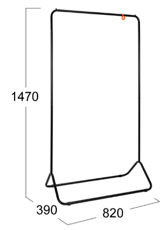 Вешалка для одежды Радуга 3-ВНП 391 Черный в Лангепасе - изображение 1