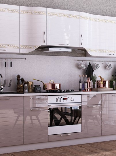 Кухонный гарнитур Анастасия цвет капучино 2 (260 см) в Нижневартовске - изображение 10