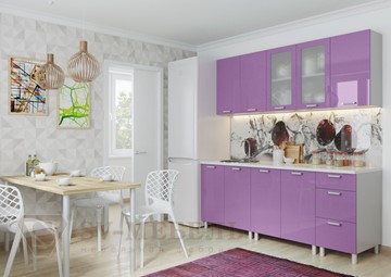 Модульный кухонный гарнитур Модерн, фиолетовый металлик в Сургуте