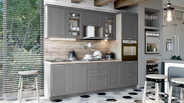 Угловая кухня Одри №2 (Серый) в Радужном - изображение 2