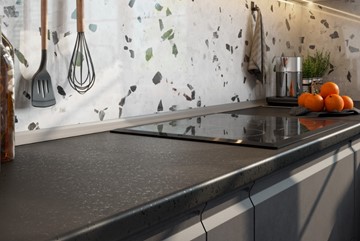 Модульная кухня Вельвет, бетон графит/бетон снежный в Нягани - предосмотр 3