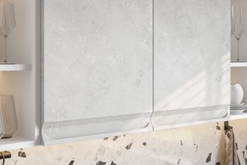 Модульная кухня Вельвет, бетон графит/бетон снежный в Урае - предосмотр 4