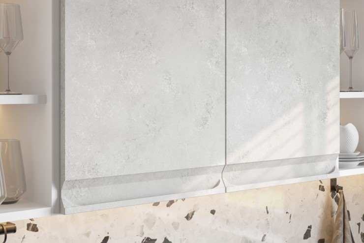 Модульная кухня Вельвет, бетон графит/бетон снежный в Урае - изображение 4