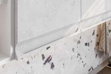 Модульная кухня Вельвет, бетон графит/бетон снежный в Урае - предосмотр 5