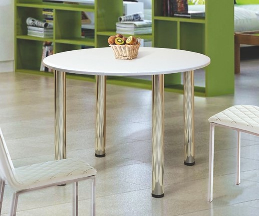 Обеденный стол Круглый 900 на металлических опорах в Лангепасе - изображение