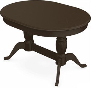 Раздвижной стол Леонардо-2 исп. Овал, тон 7 (Морилка/Эмаль) в Лангепасе