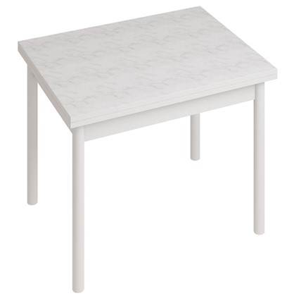 Кухонный обеденный стол СТ22, Белый/Белый мрамор в Югорске - изображение