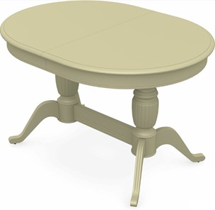 Кухонный стол раскладной Леонардо-2 исп. Овал, тон 10 (Морилка/Эмаль) в Нягани