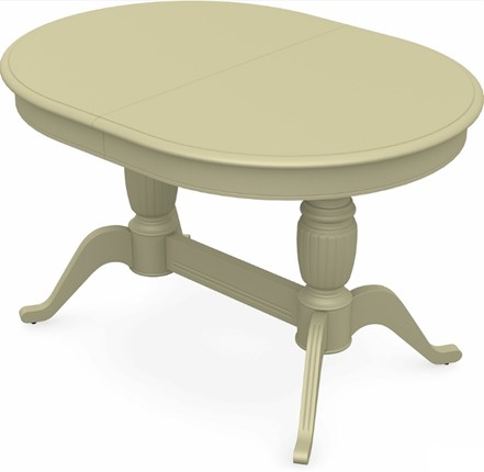 Кухонный стол раскладной Леонардо-2 исп. Овал, тон 10 (Морилка/Эмаль) в Лангепасе - изображение