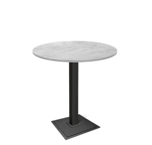 Барный стол SHT-TU5-BS1/H110 / SHT-TT 90 ЛДСП (бетон чикаго светло-серый/черный) в Лангепасе