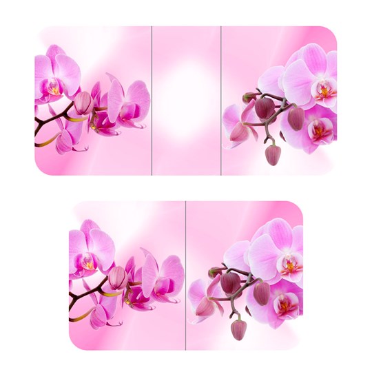 Раздвижной стол ПГ-02СТФ белое/орхидея/39 прямые трубы хром в Лангепасе - изображение 2