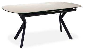 Кухонный стол раскладной Шамони 2CX 160х90 (Oxide Avorio/Графит) в Радужном