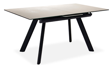 Обеденный раздвижной стол Бордо 2CQ 160х90 (Oxide Avorio/Графит) в Нягани