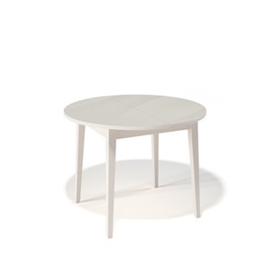 Стеклянный стол Kenner 1000M (Крем/Стекло крем глянец) в Лангепасе