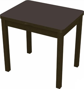 Раздвижной стол Бари дерево №8 (стекло коричневое/венге) в Радужном
