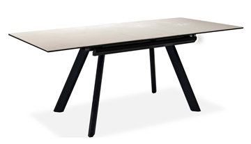 Обеденный раздвижной стол Бордо 2CQ 160х90 (Oxide Avorio/Графит) в Лангепасе - предосмотр 1
