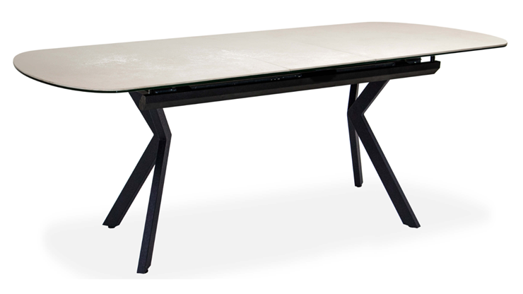 Раздвижной стол Шамони 1CX 140х85 (Oxide Avorio/Графит) в Радужном - изображение 1