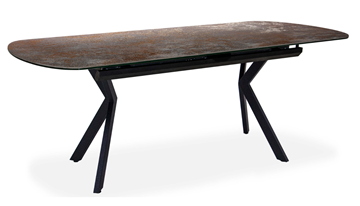 Кухонный стол раскладной Шамони 3CX 180х95 (Oxide Nero/Графит) в Радужном - предосмотр 1