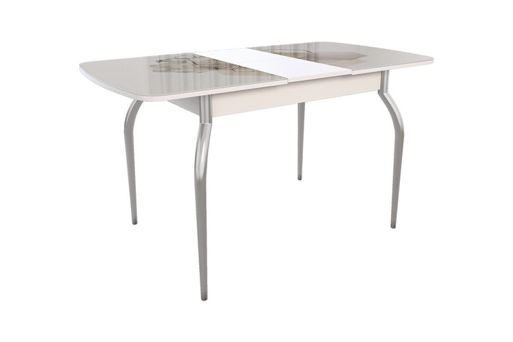 Раздвижной стол Танго, белый/геометрия в Лангепасе - изображение 1