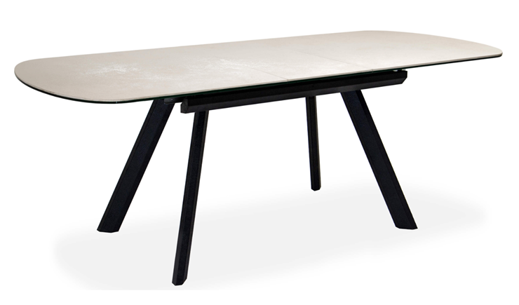 Кухонный стол раздвижной Шамони 1CQ 140х85 (Oxide Avorio/Графит) в Нижневартовске - изображение 1