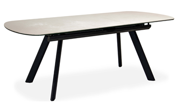 Кухонный раскладной стол Шамони 3CQ 180х95 (Oxide Avorio/Графит) в Лангепасе - предосмотр 1