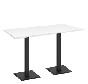 Кухонный обеденный стол SHT-TU5-BS1/Н110 (2 шт.)/ТT 120/80 (черный/белый шагрень) в Урае