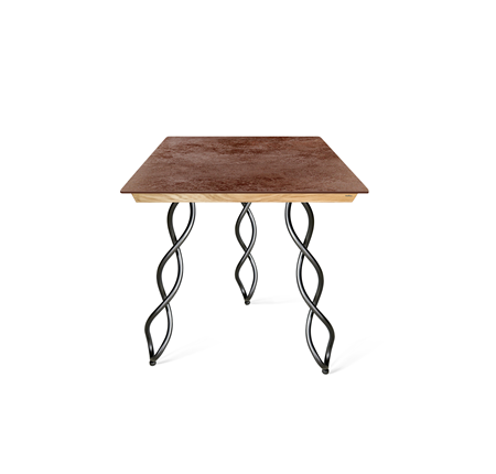 Стол на кухню SHT-TU17 (3 шт.)/ТT8 60/60 (черный муар/прозрачный лак/коричневая сепия) в Радужном - изображение