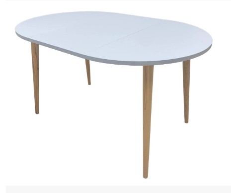 Кухонный раздвижной круглый стол Серый камень 90*90 см ЛДСП в Югорске - изображение 7