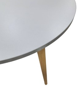 Кухонный раздвижной круглый стол Серый камень 90*90 см ЛДСП в Югорске - предосмотр 8