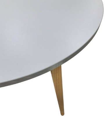 Кухонный раздвижной круглый стол Серый камень 90*90 см ЛДСП в Урае - изображение 8