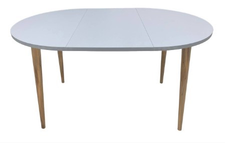Кухонный раздвижной круглый стол Серый камень 90*90 см ЛДСП в Югорске - изображение 9