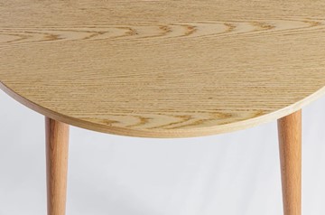Кухонный стол круглый Шпон Дуба 677 С д. 100 см МДФ в Югорске - предосмотр 18