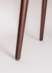 Кухонный раздвижной круглый стол Шпон Ореха д. 90 см МДФ ножки вишня в Югорске - предосмотр 5